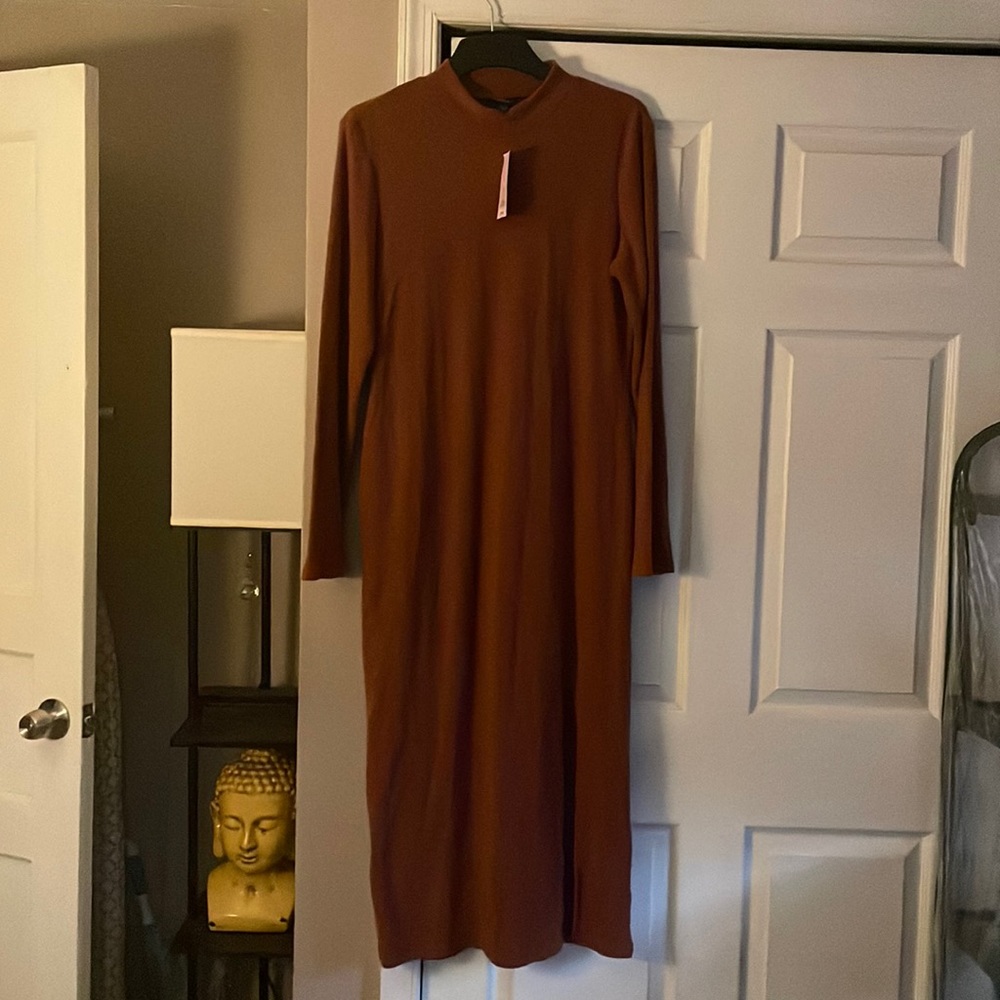Dark rose Wild Fable long sleeve sweater dress XXL new with tags